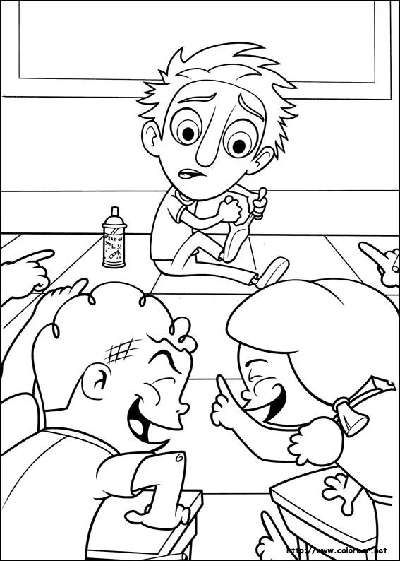 Dibujos para colorear de Lluvia de hamburguesas