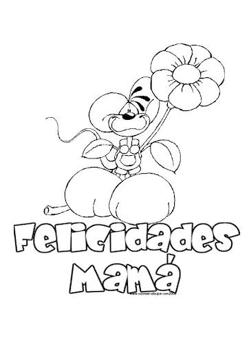 DIBUJOS DIA DE LA MADRE PARA COLOREAR