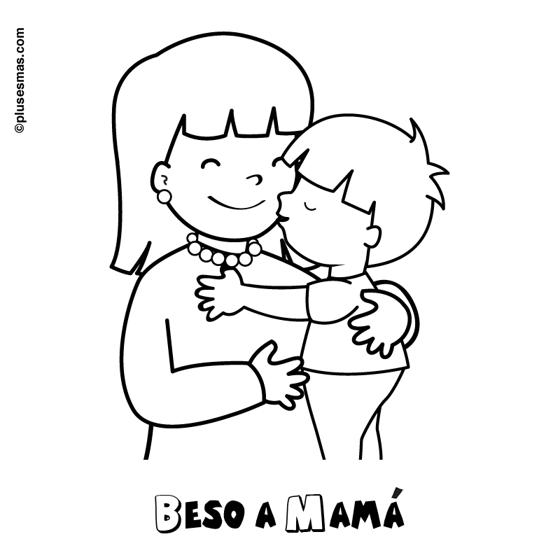 Dibujos de día de la madre. Ocio en casa, Colorear con niños y ...