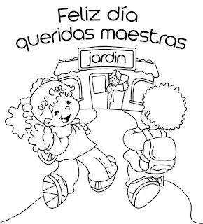 Dibujos para el Día del Maestro para colorear | Dibujos para Niños