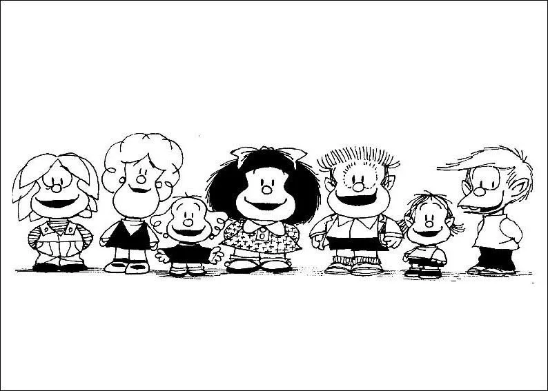 Dibujos de Mafalda Para Colorear | Imagenes Gratis Fotos, graficos ...