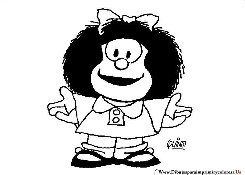 Dibujos de Mafalda para colorear e imprimir - Imagui