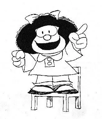 Dibujo mafalda para colorear - Imagui