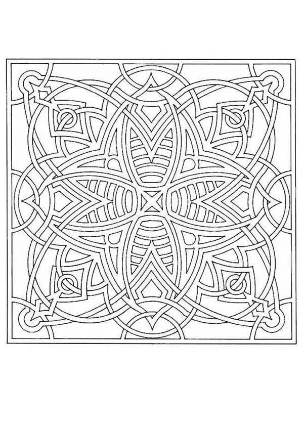 Dibujos de MANDALAS DE ANIMALES para colorear - Mandala Rayas de ...