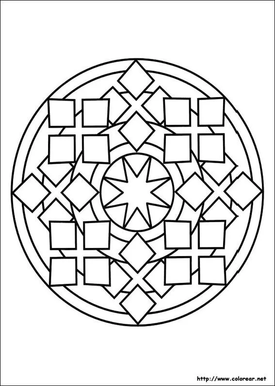 Dibujos de Mandalas para colorear en Colorear.net