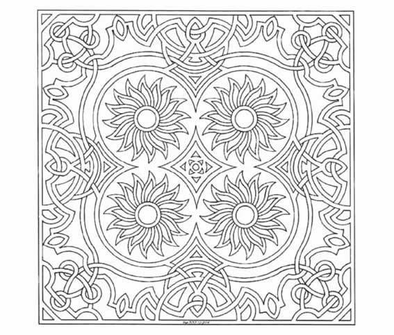 5 dibujos de mandalas para colorear :: Imágenes de mandalas para ...