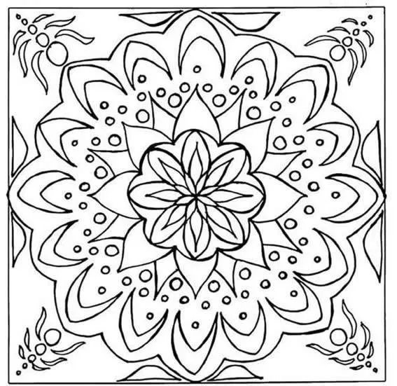 5 dibujos de mandalas para colorear :: Imágenes de mandalas para ...