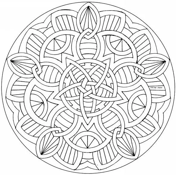 Dibujos de mandalas para colorear o pintar