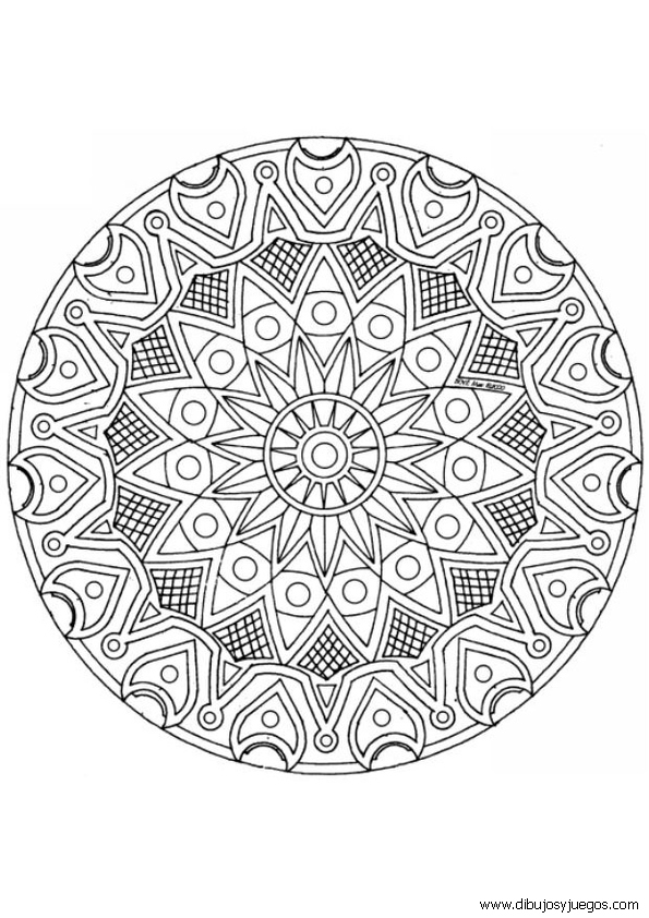 dibujos-mandalas-complejos-067 | Dibujos y juegos, para pintar y ...