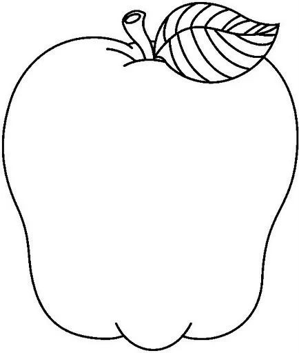 Dibujos de manzanas para colorear