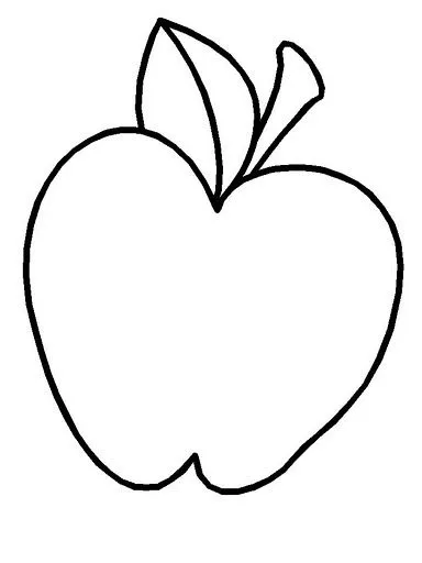 Dibujos de manzanas para colorear