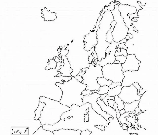 Dibujo de mapa de europa - Imagui