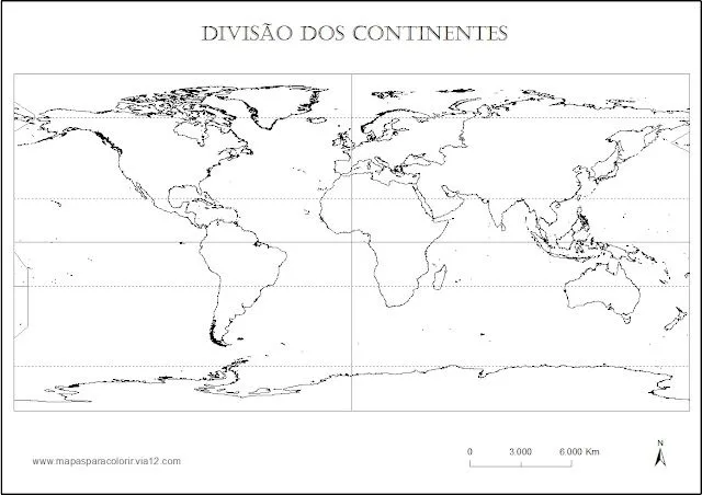 Dibujos de mapas del mundo para imprimir y colorear Blog De ...