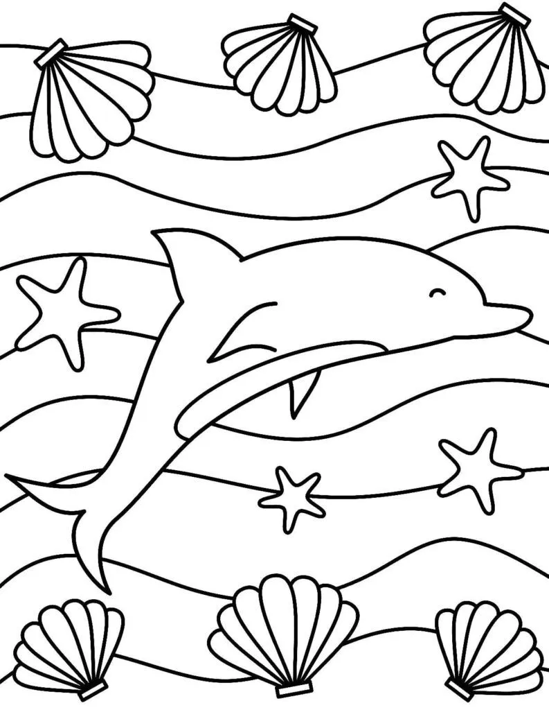 Dibujos de El Mar para Colorear | 100 Dibujos para colorear