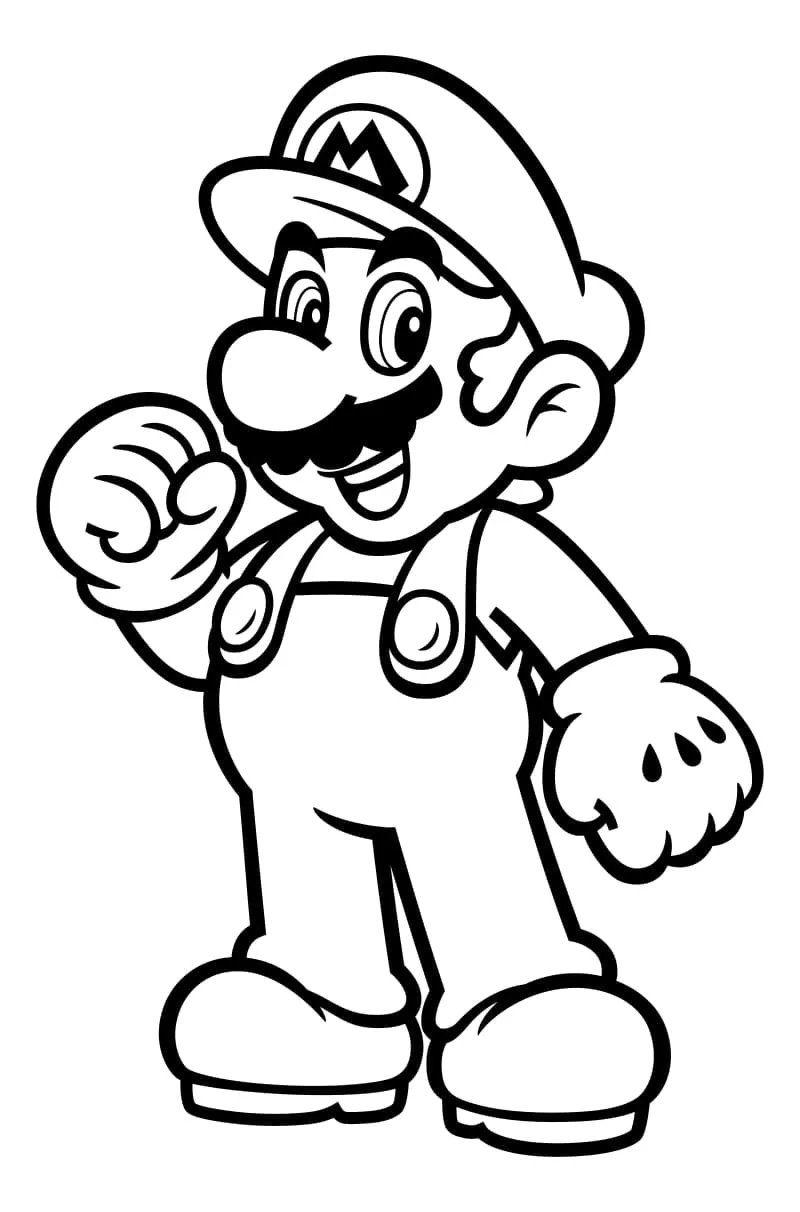 Dibujos Mario Bros para Colorear