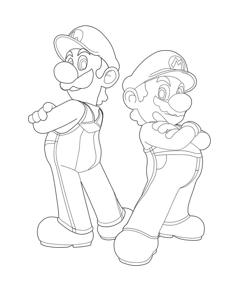 Dibujos de mario bros para colorear - Dibujos para colorear - IMAGIXS