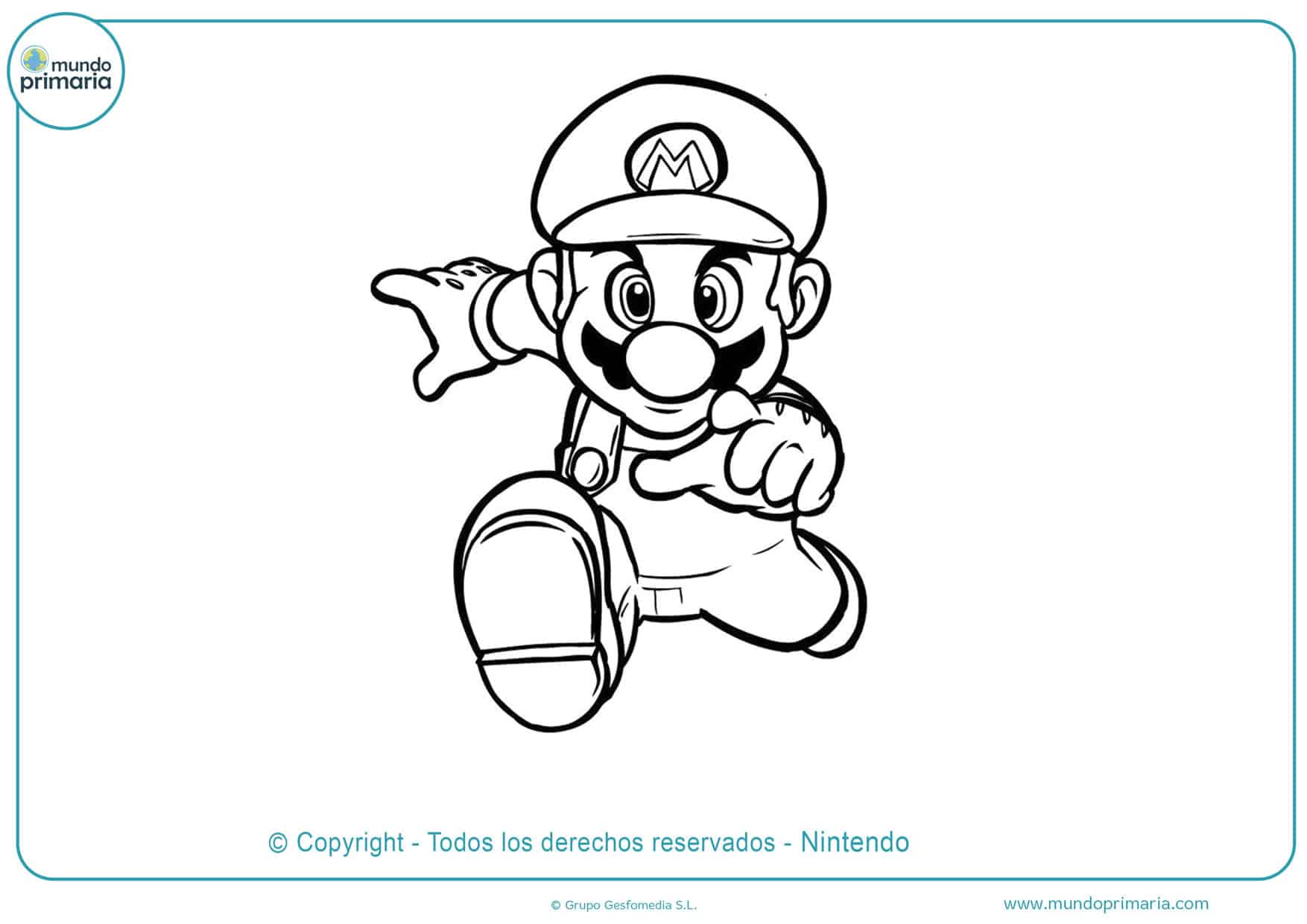 Dibujos de Mario Bros para Colorear - Mundo Primaria