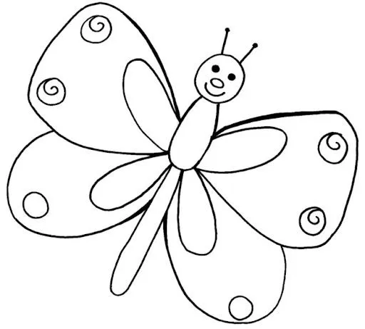 DIBUJOS DE MARIPOSAS PARA COLOREAR
