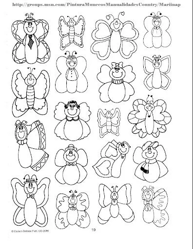 DIBUJOS DE MARIPOSAS PARA COLOREAR | infantil 2.0