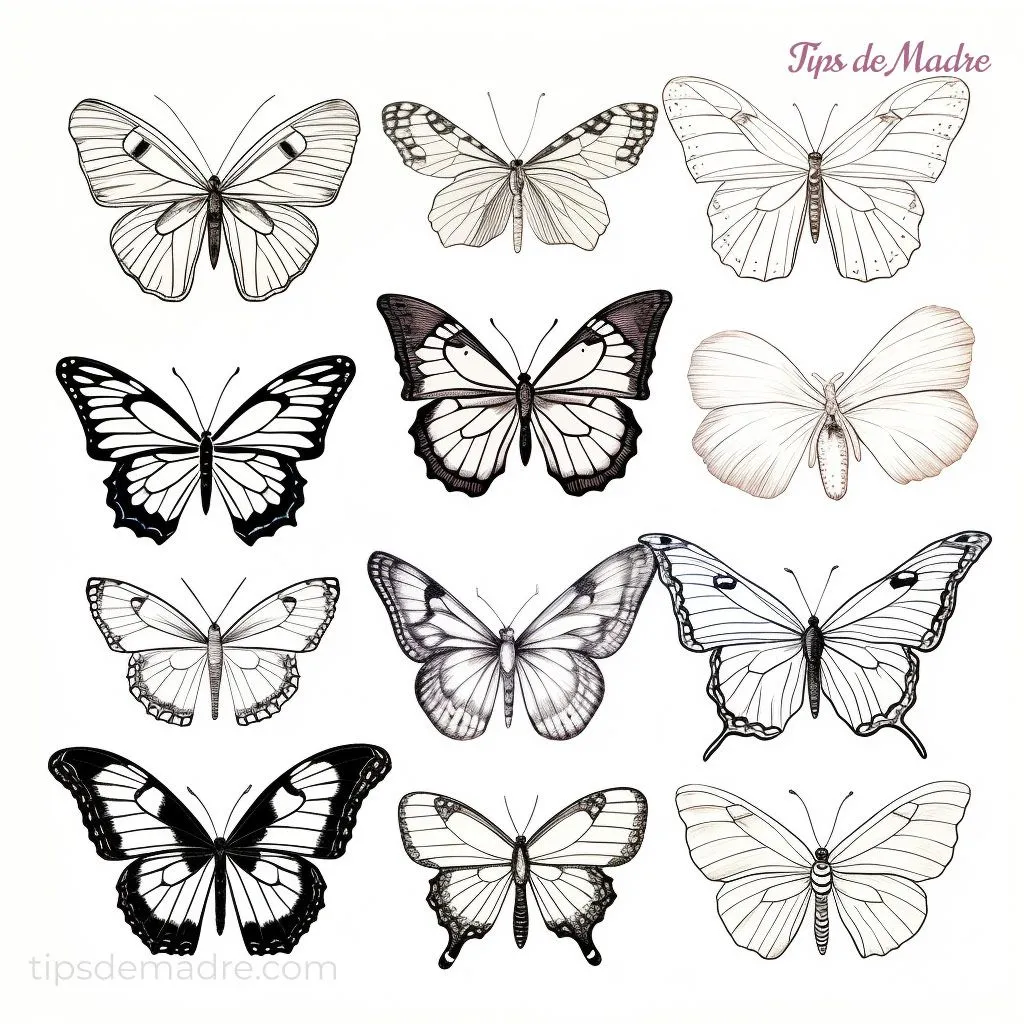 Dibujos de mariposas para colorear e imprimir, para niños - Tips de Madre