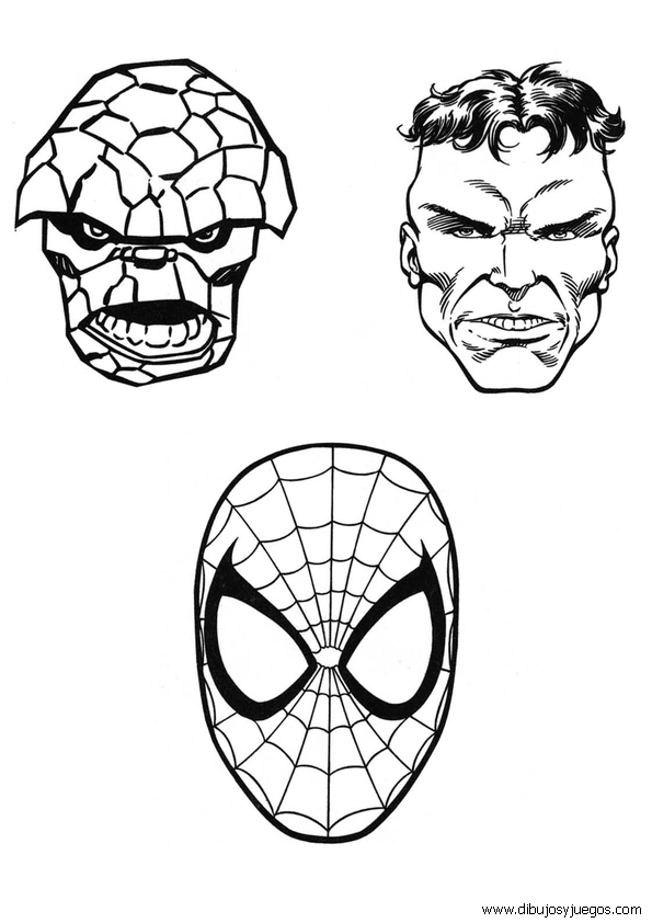 dibujos-marvel-comic-001 | Dibujos y juegos, para pintar y colorear