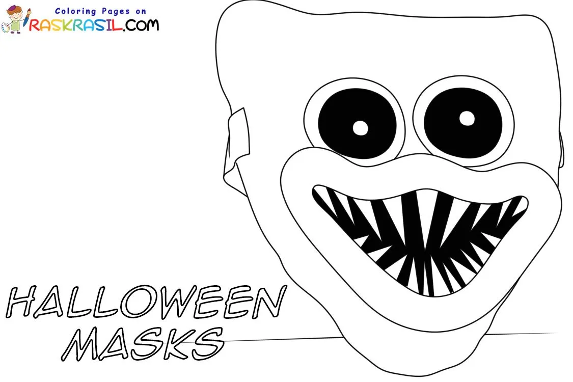 Dibujos de Máscaras de Halloween para Colorear