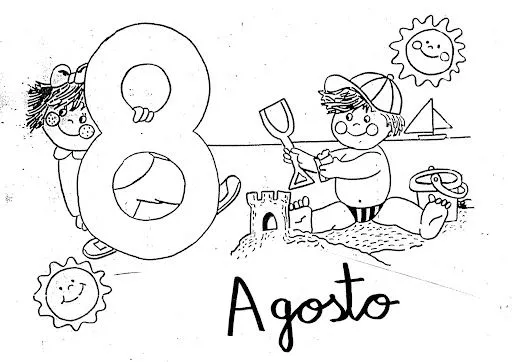 DIBUJOS DE LOS MESES DEL AÑO PARA PINTAR | FICHAS PARA PINTAR ...