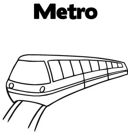 Dibujos de un metro para colorear - Imagui