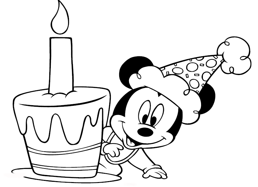 Dibujos de Mickey Mouse bebé para colorear - Imagui