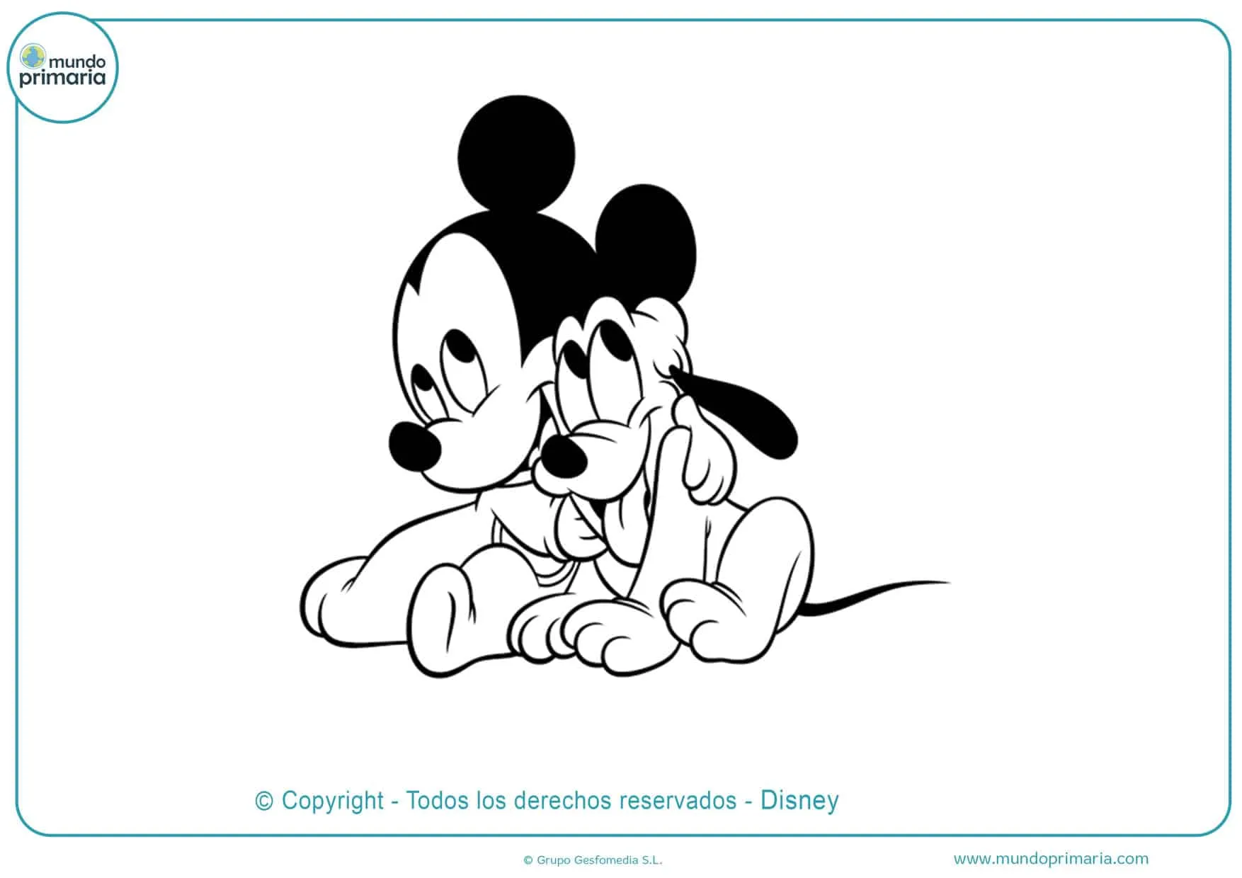 ❋ Dibujos de Mickey Mouse para Colorear ➔ Imprimir