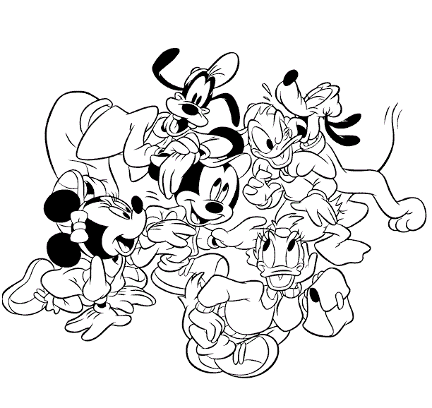 Dibujos de Mickey Mouse, Dibujos Disney, Mickey para Colorear pagina 4