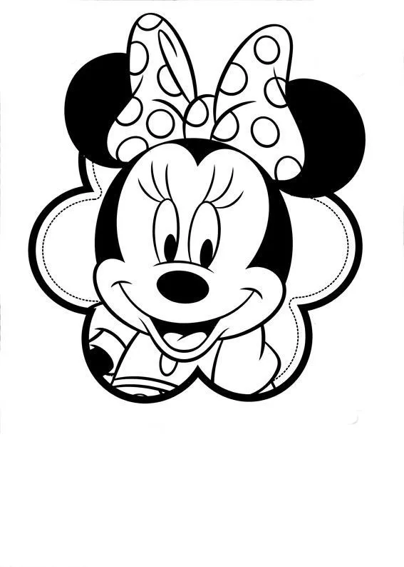 dibujos de minnie para colorear e imprimir | Dibujo de minnie, Tema de  minnie mouse, Minnie