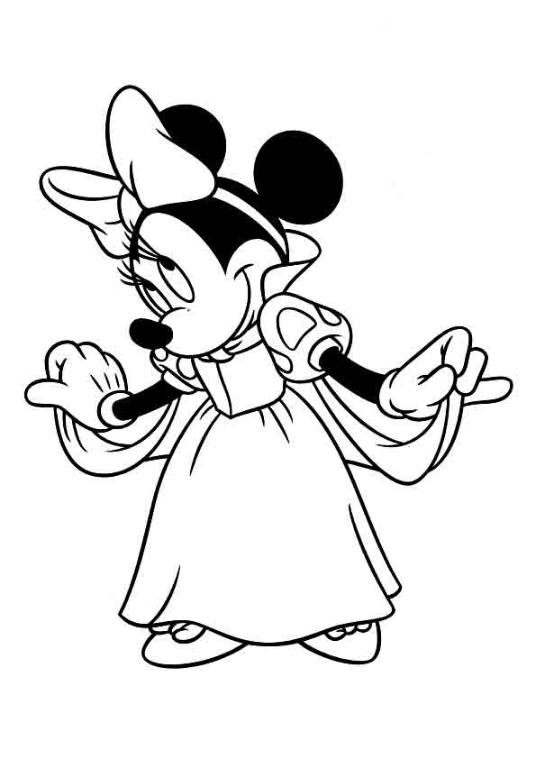 Dibujos de Minnie – Imprimir Para Colorear