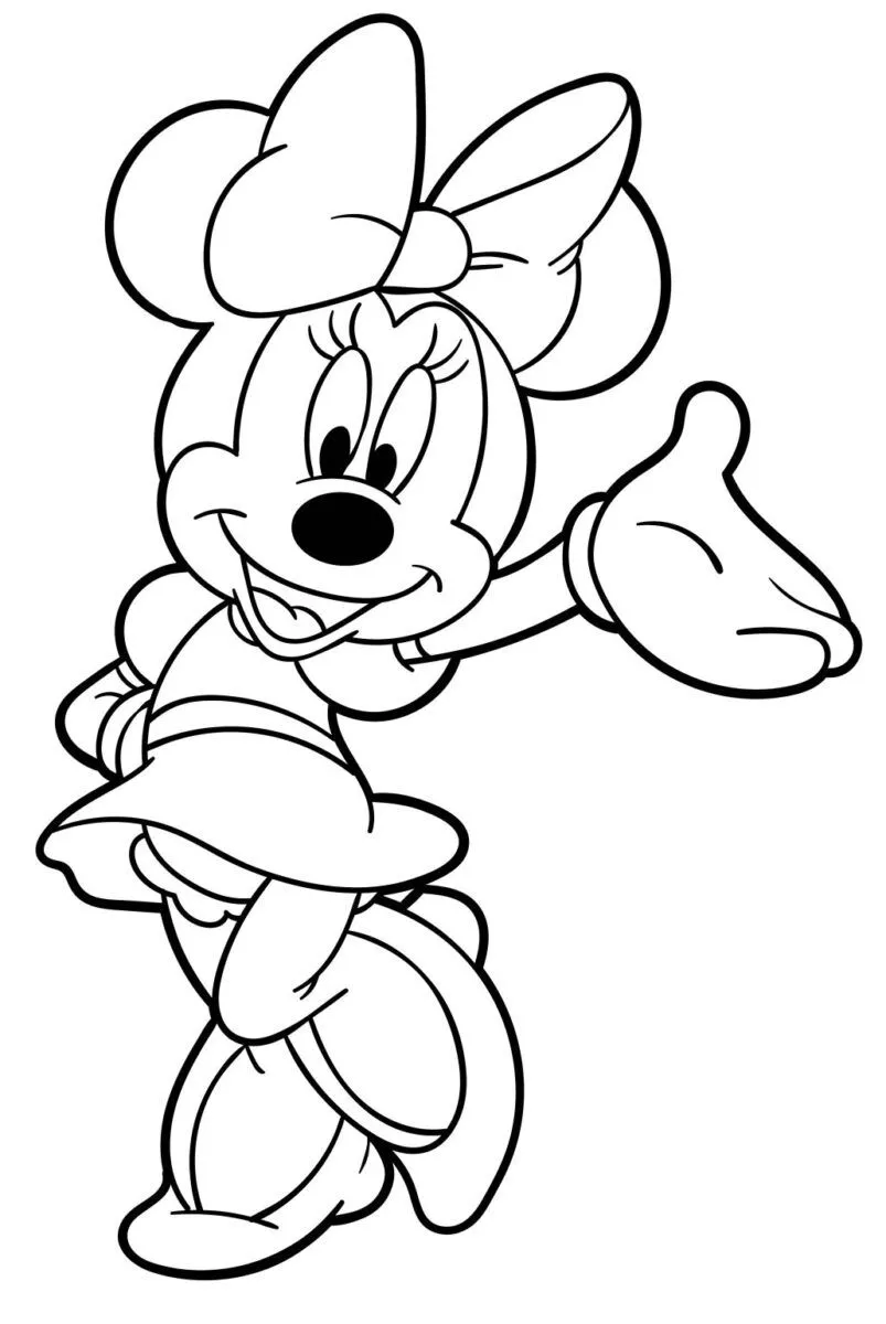 ▷ Dibujos de Minnie Mouse para colorear - Colorear24.com