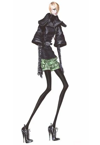 Dibujos de moda con anorexia