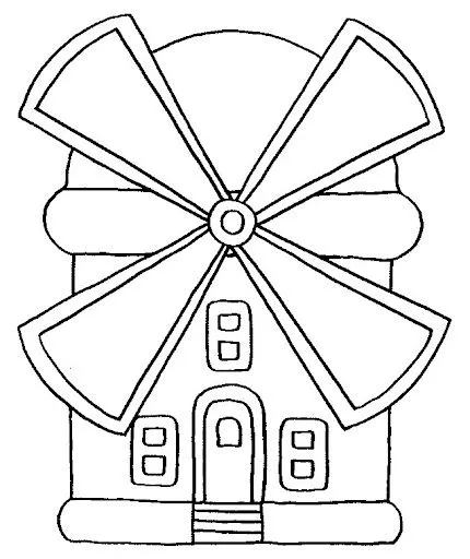 Imagenes de molinos de viento para colorear - Imagui
