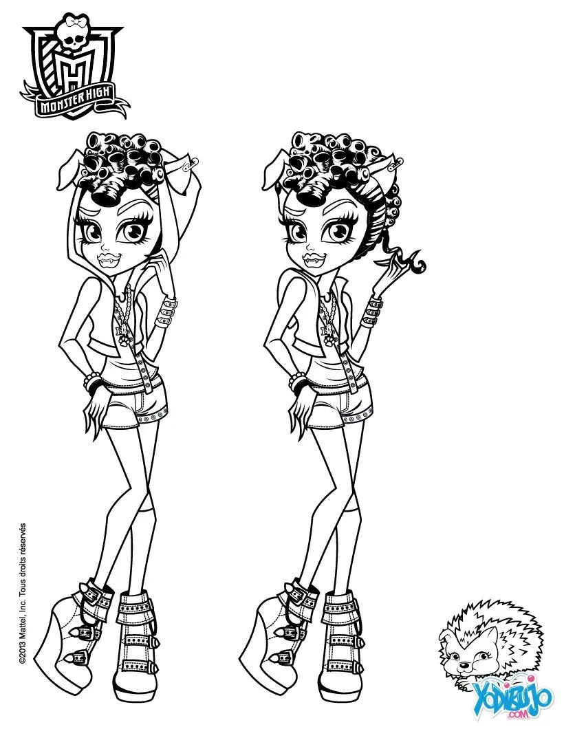 Dibujos MONSTER HIGH para colorear - Howleen Wolf