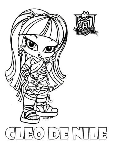 dibujos monster high para imprimir y colorear