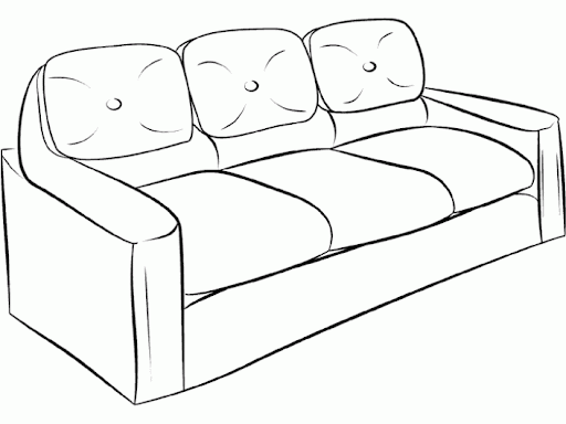 DIBUJOS DE MUEBLES PARA COLOREAR