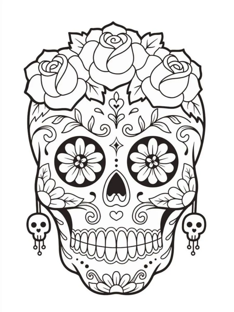 Dibujos de Día de Muertos, ¡recorta, colorea y festeja con tus niños! -  México Desconocido