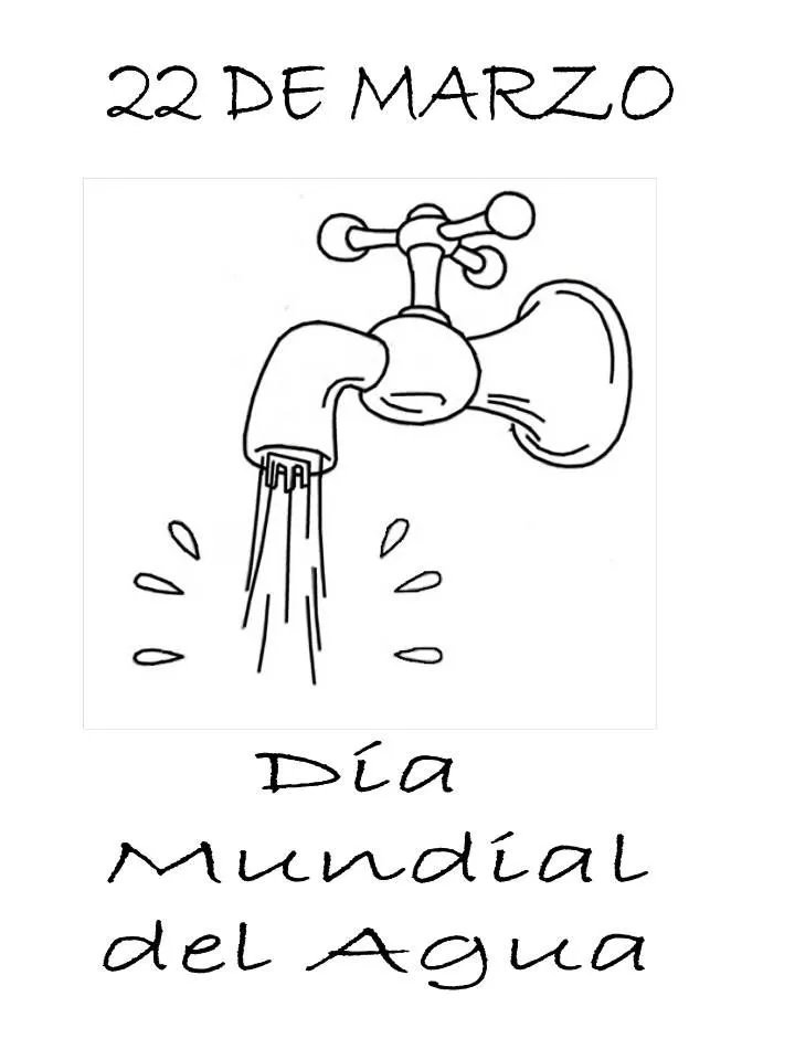 Dibujos sobre el dia mundial del agua para colorear - Imagui