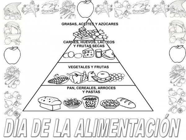 Dibujos del Día Mundial de la Alimentación para pintar | Colorear ...