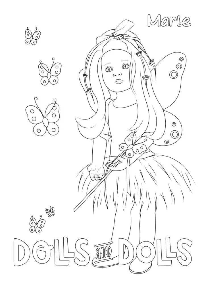 Dibujos de MUÑECAS para COLOREAR GRATIS - Dolls And Dolls