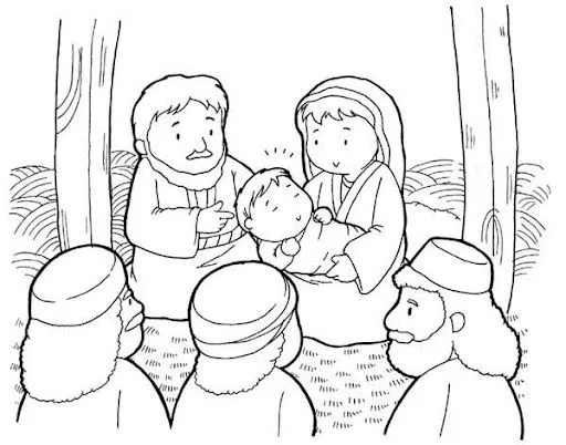 DIBUJOS DEL NACIMIENTO DE JESUS PARA COLOREAR