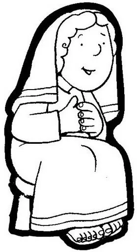 DIBUJOS NAVIDAD PARA COLOREAR:LA VIRGEN MARIA : COSAS PARA NIÑOS