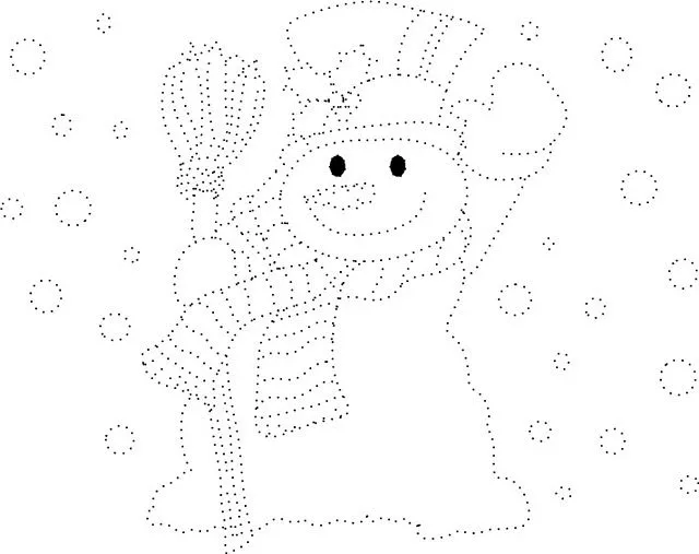 DIBUJOS NAVIDAD PARA PUNTEAR INFANTILES:MUÑECO DE NIEVE : COSAS ...