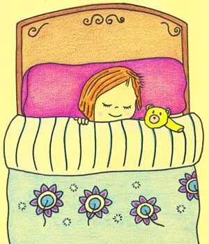 Ilustración de niña durmiendo, cuento. « Sueños, Deseos y ...