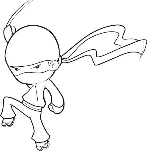 DIBUJOS DE NINJAS PARA COLOREAR | Dibujos para colorear