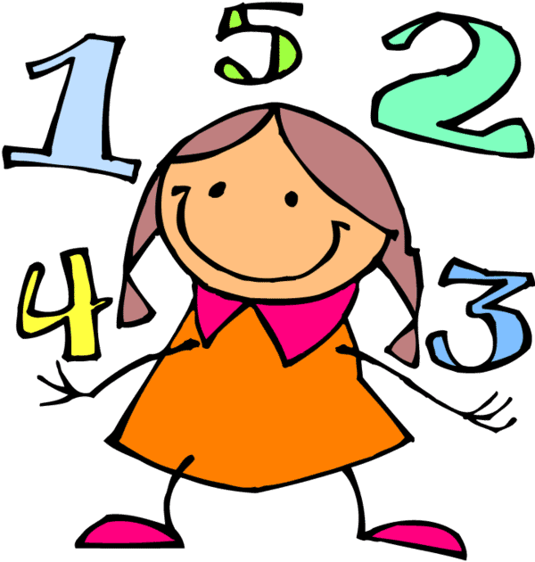 Niños contando numeros para colorear - Imagui