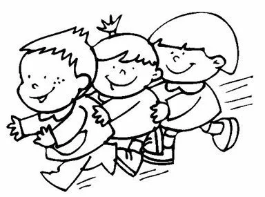 Dibujos de niños jugando para imprimir - Imagui